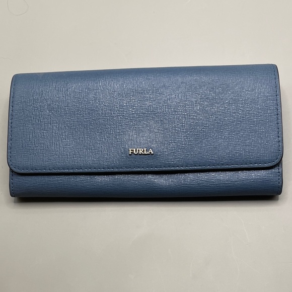 Furla Handbags - Furla Italian Beautiful Blue Wallet Furla Lux